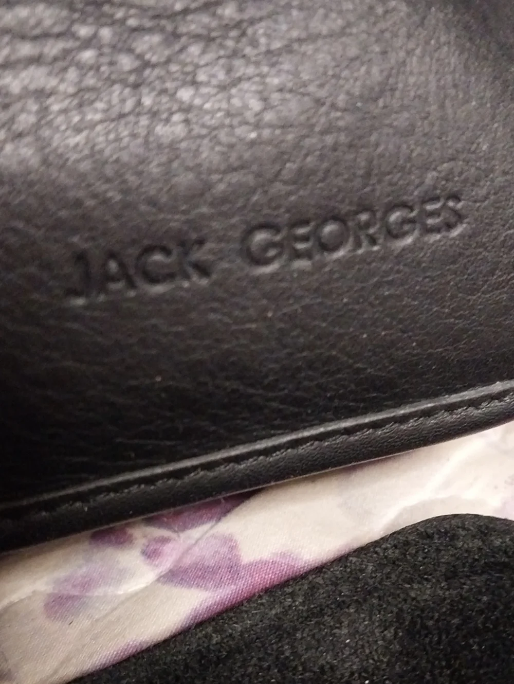 Jack Georges University Professional Leather Briefcase #2456